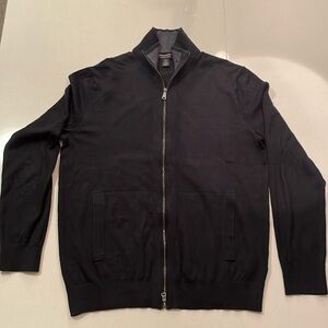 Banana Republic - Black - full zip sweater